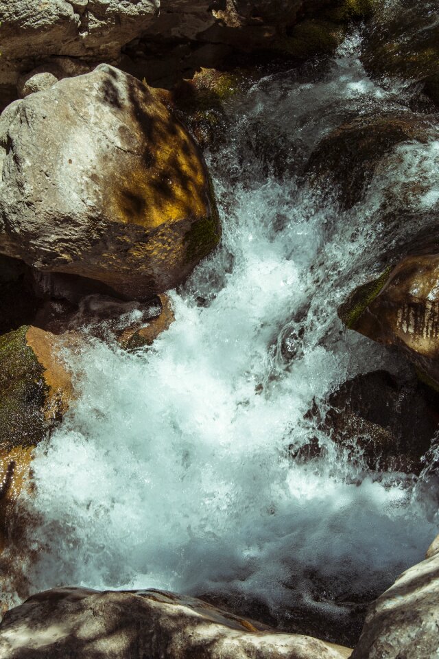 Waterfall gorge natural water