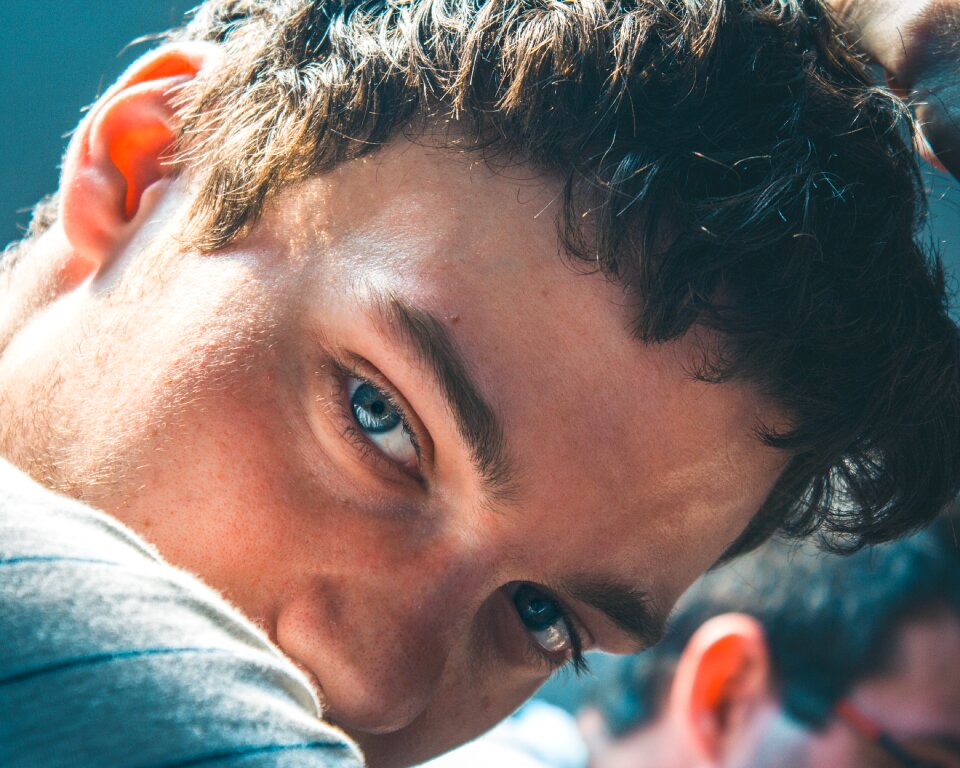 Portrait blue eyes
