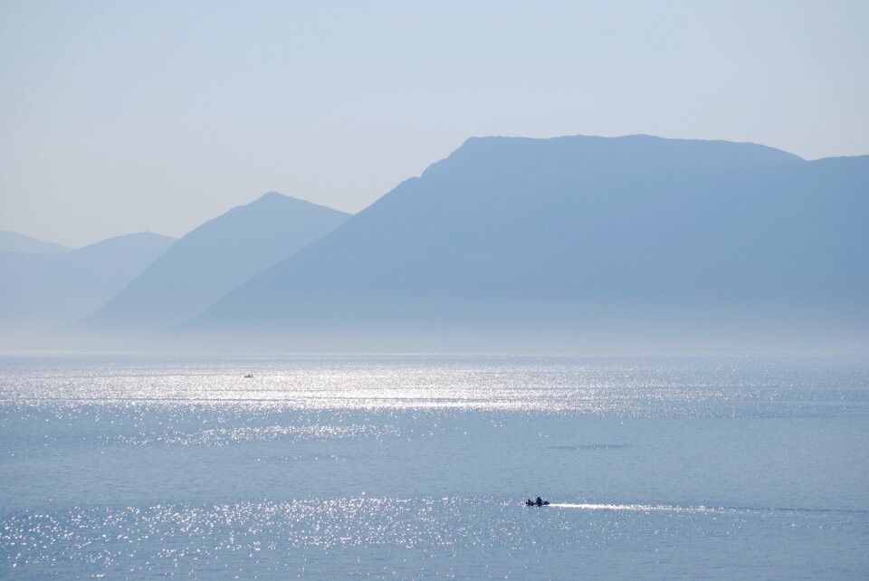 Landscape summer boats
