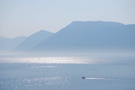 Landscape summer boats