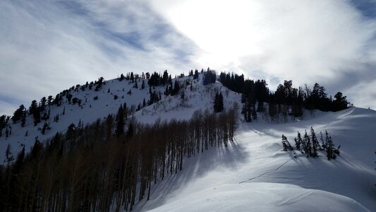 Winter snowshoe ski