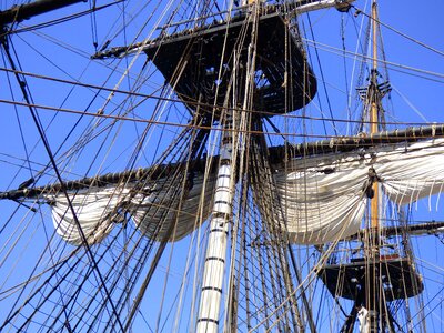 Sailboat frigate old rigs