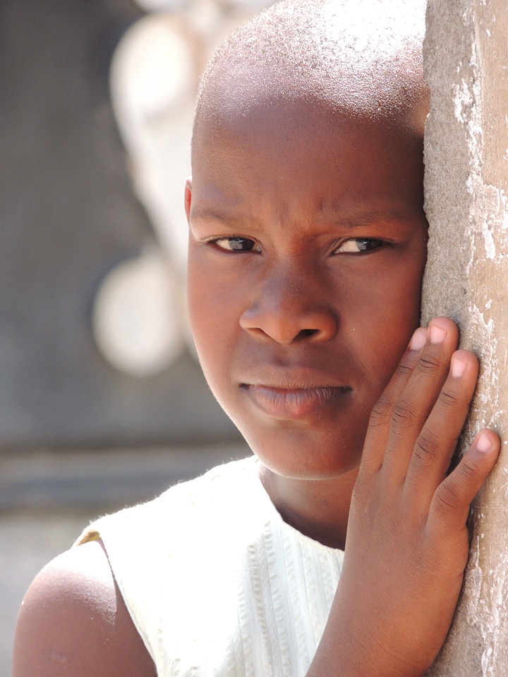 African girl serious tanzania