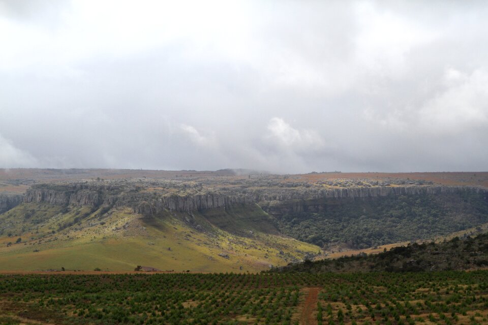 Hiking landscape panorama