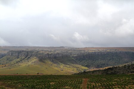 Hiking landscape panorama photo