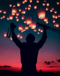 Camera lamps sky