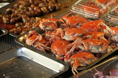 Barbecue seafood snack photo