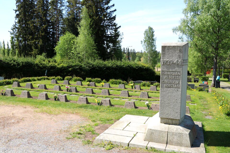 Military cemetery the winter war the continuation war