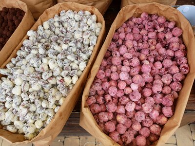 Background pistachios goodies