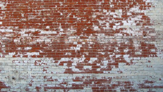 Red bricks brick wall photo