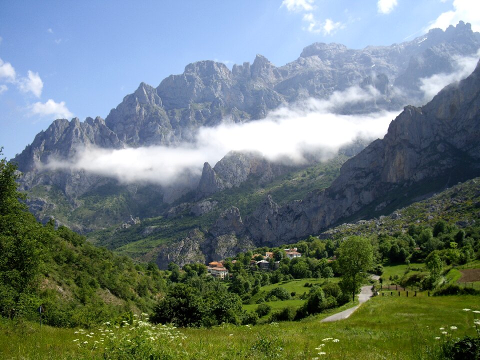 Mountain landscape high mountain wild nature photo