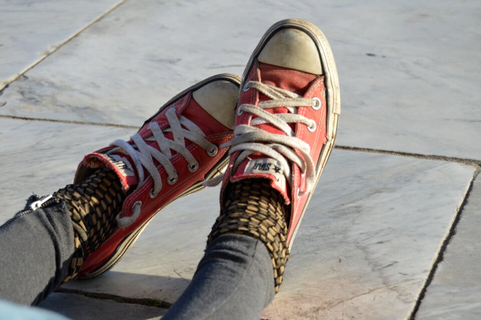 Footwear girl feet