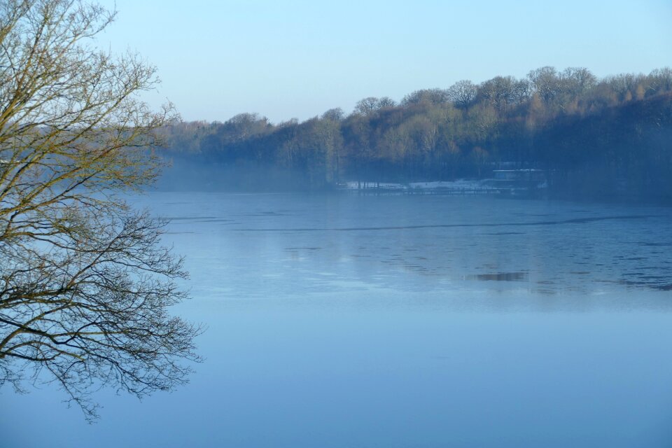 Lake fog mood