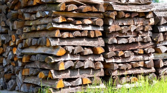 Wood holzstapel stacked up photo