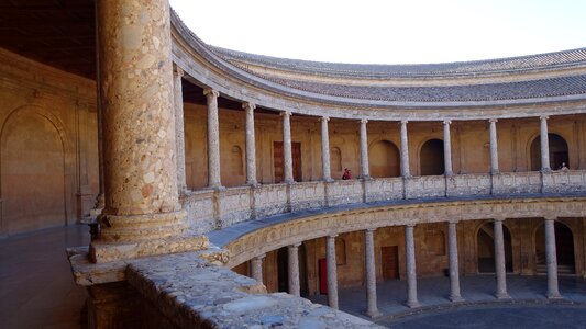 Circle one marble pillars travel photo