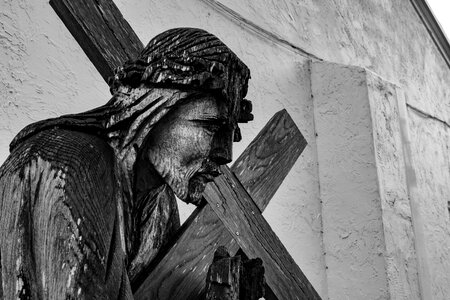 Sculpture wood religious photo
