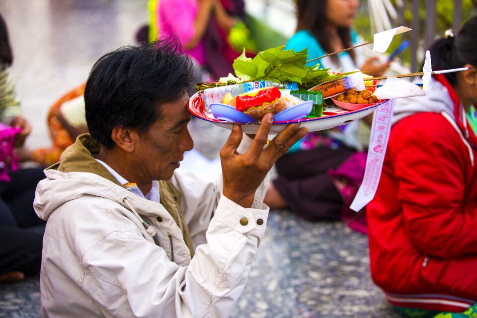 Buddhism old people photo