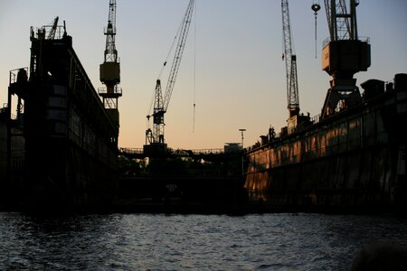 Shipyard port ship