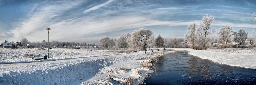 Nature frost view photo