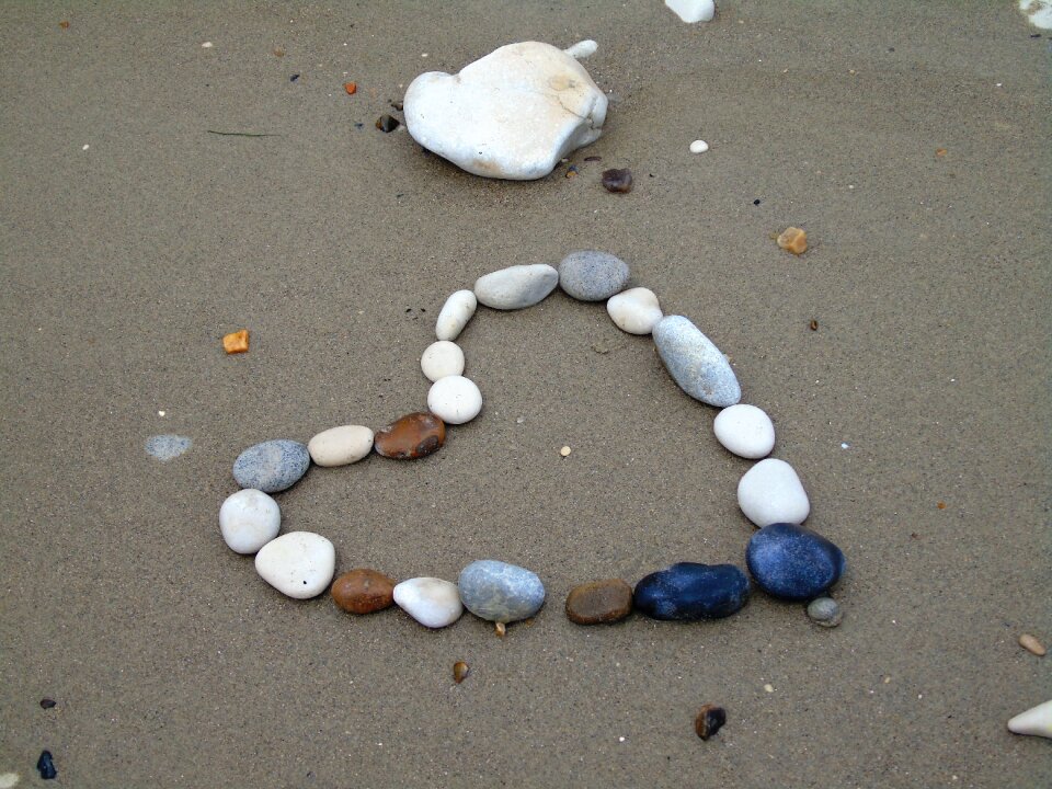 Beach sand shape photo