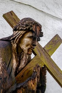 Wooden religion jesus photo