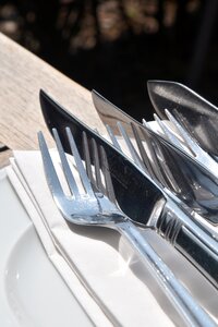 Fish knife fork metal photo