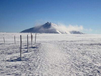 White winter snow