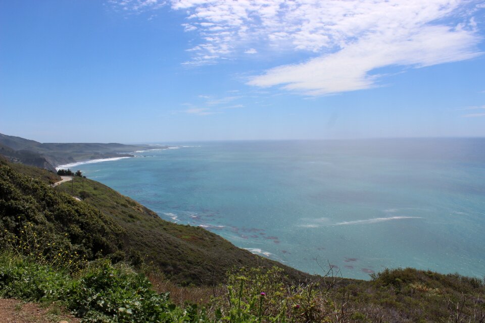 Coast line ocean cliff