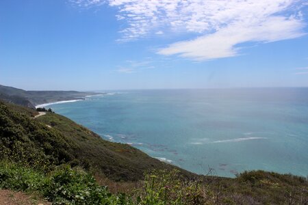 Coast line ocean cliff photo
