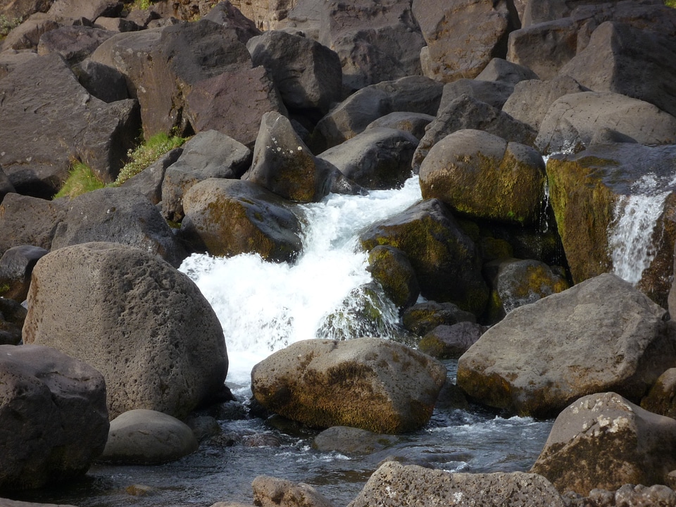 Nature landscape waterfall