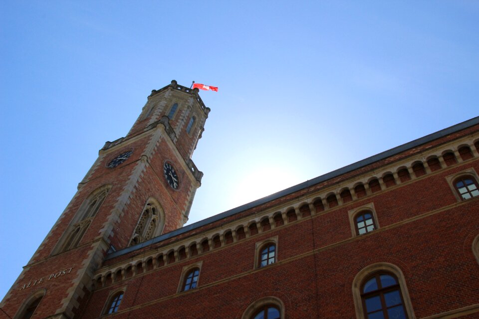 Flag hamburg building