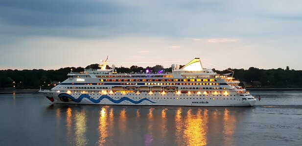 Shipping company cruise waters