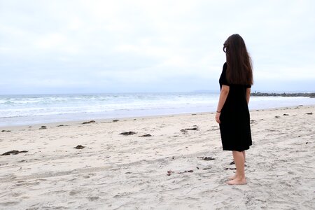 Peaceful thinking melancholy