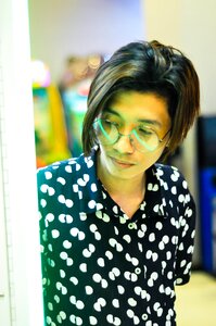 Polkadot portrait guy