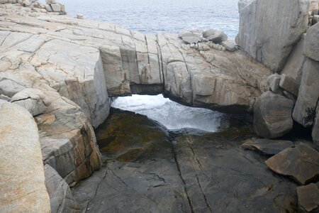 Natural bridge ocean photo