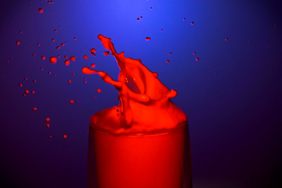 Food drink drops of milk