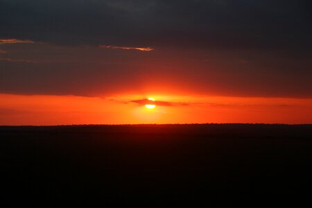 Tanzania savannah sunrise photo