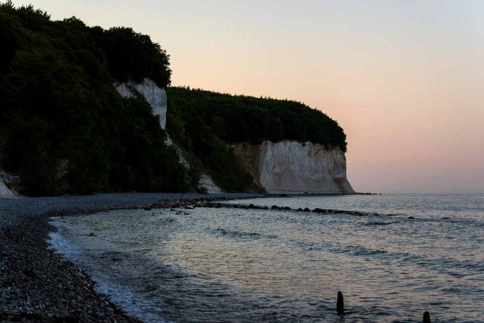 Sunset baltic sea island