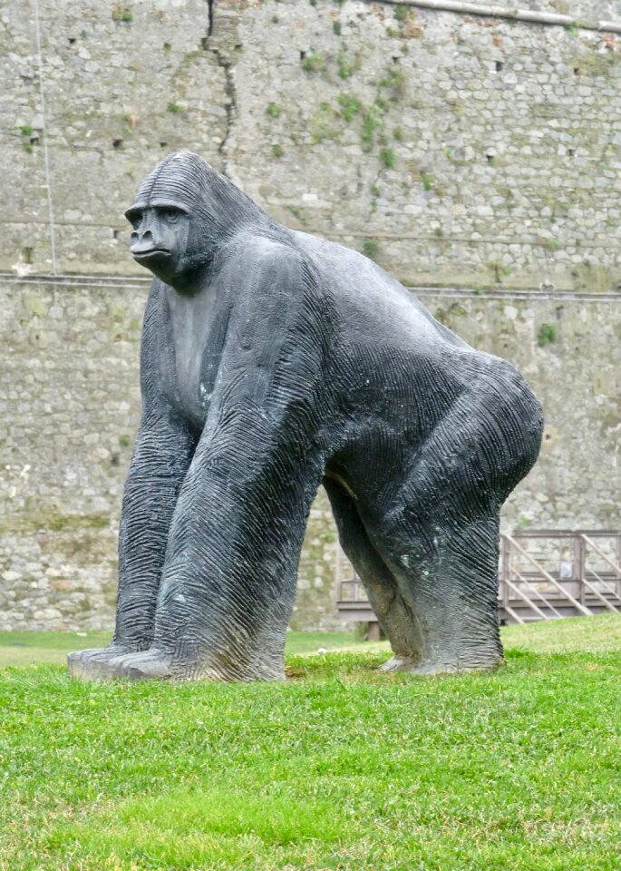 Stone animals sculpture
