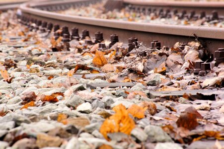 Rails railway rails threshold photo