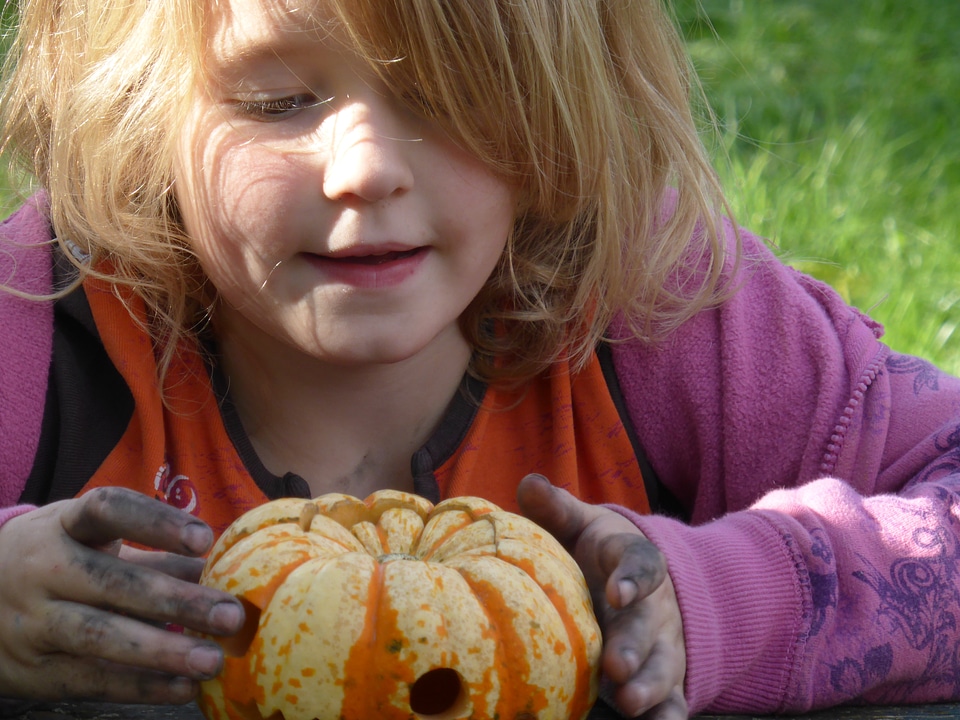 Children halloween autumn