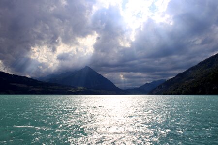 Switzerland clouds water photo