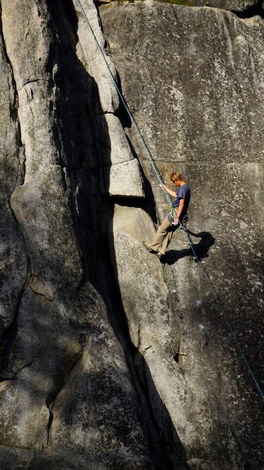 Climbing rock beginner