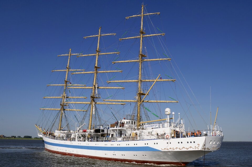 Sail training ship mir ship maritime