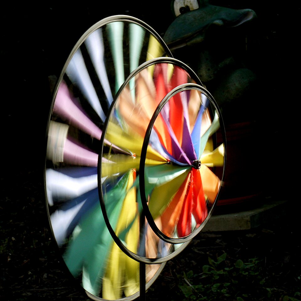 Garden decoration splash of color