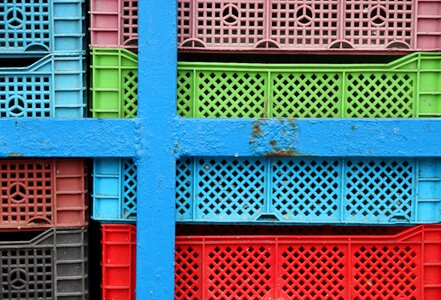 Boats crate fish photo