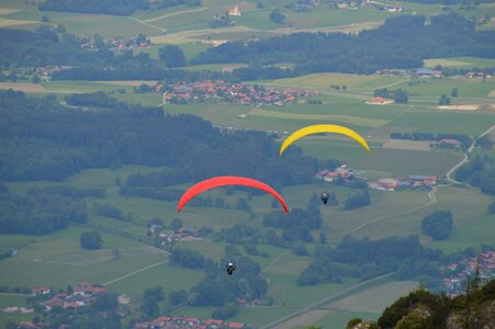 Freedom paraglider summer photo