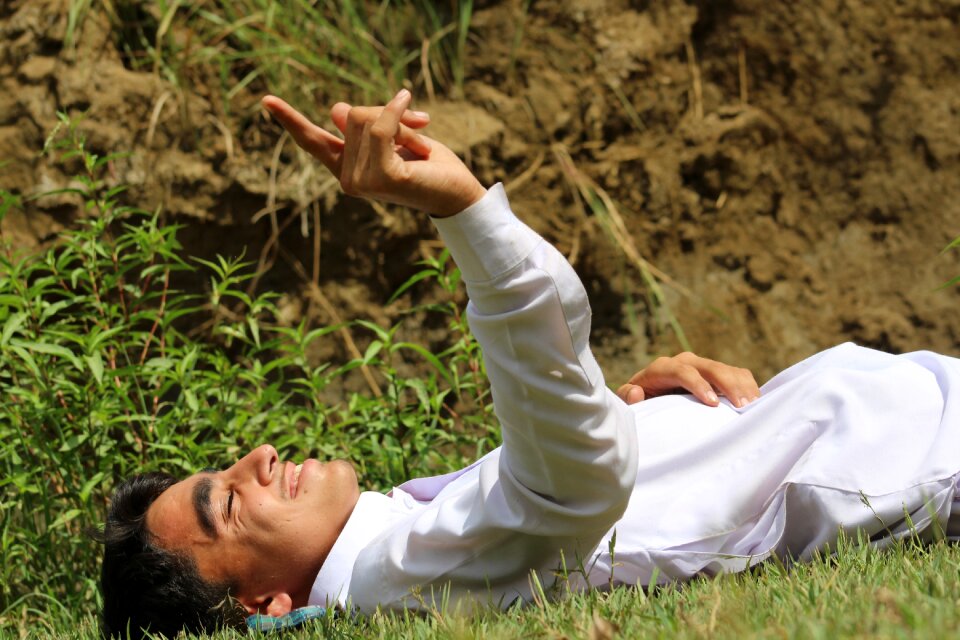 Posing nature outdoor