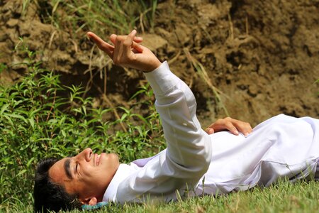 Posing nature outdoor
