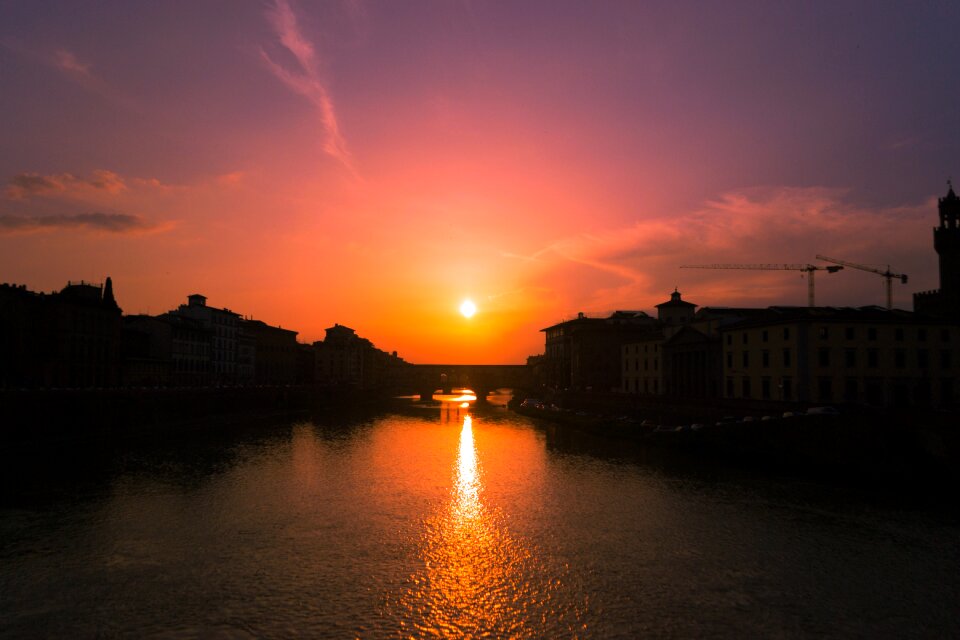 Sunset nature eventide